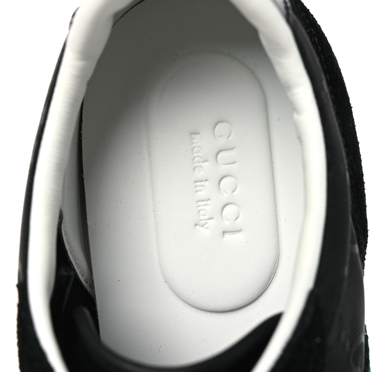 Gucci GG Suede Monogram Web Re-Motion Sneakers 38 Black 9 of 11