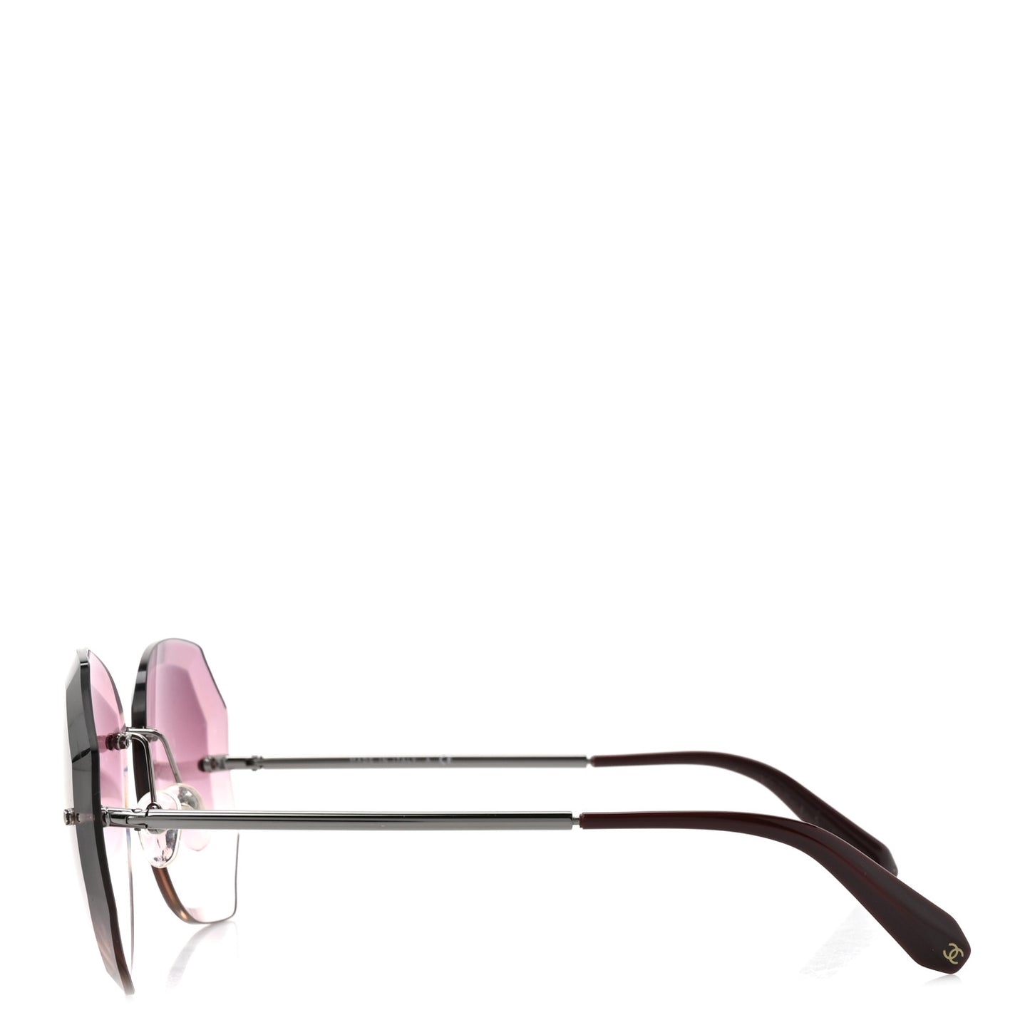 Metal Spring Round Sunglasses 4220 Pink