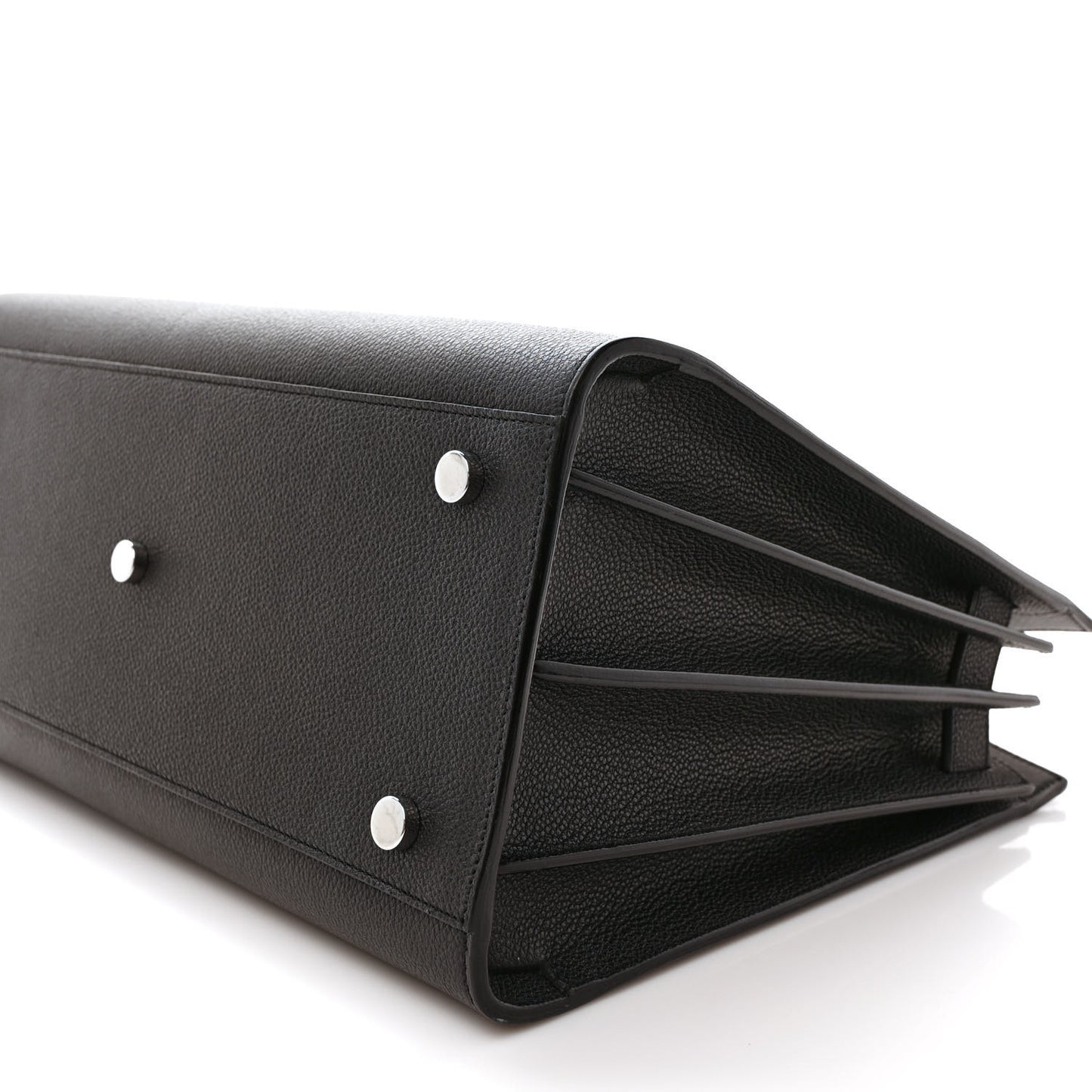 Grained Calfskin Small Sac De Jour Black