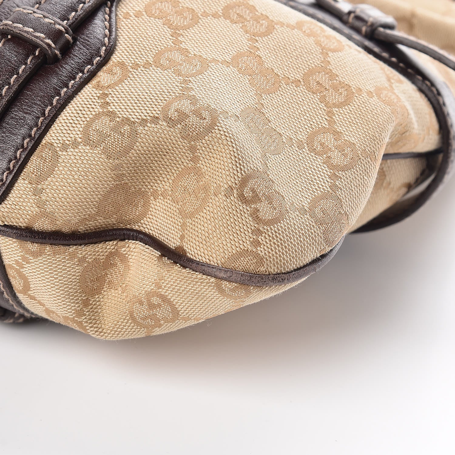 Gucci Monogram Large Horsebit 85th Anniversary Hobo Dark Brown 9 of 15