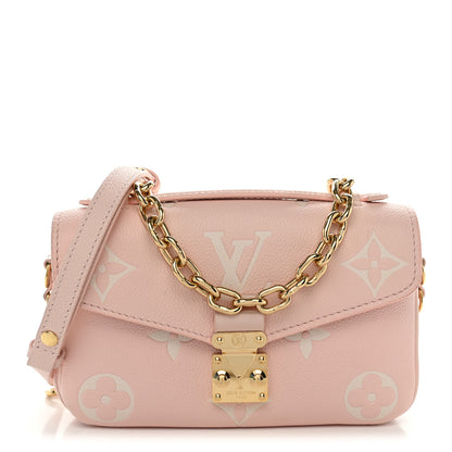 Louis Vuitton Empreinte Monogram Giant Pochette Metis East West Pink Beige 1 of 11