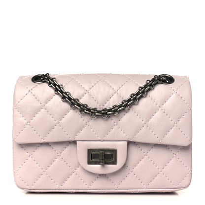Chanel Aged Calfskin Quilted 2.55 Reissue Mini Flap Pink 1 of 9
