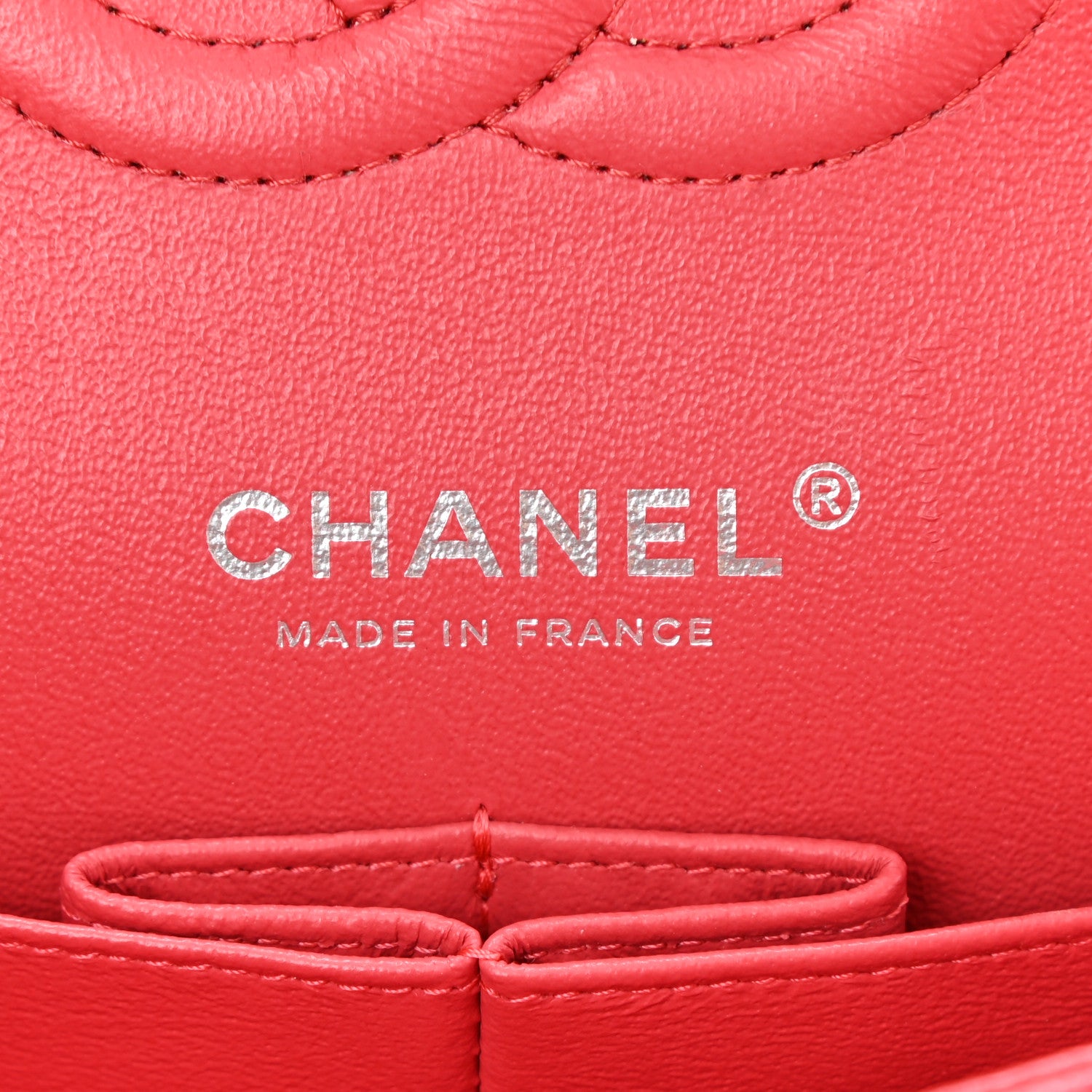 Chanel Caviar Quilted Medium Double Flap Red 8 of 10
