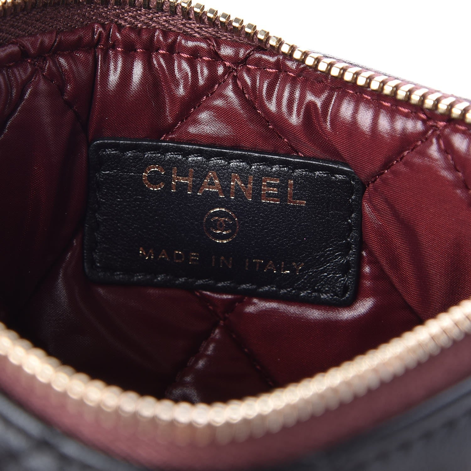 Chanel Lambskin Quilted Small Cosmetic Case Black 6 of 8