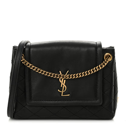 Saint Laurent Lambskin Quilted Monogram Mini Nolita Black 1 of 11