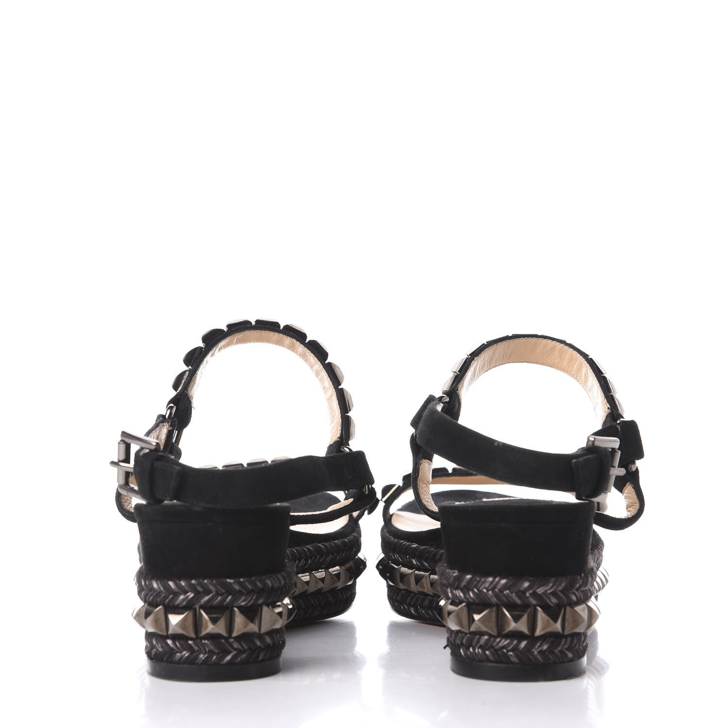 Christian Louboutin Suede Cataclou 60 Platform Sandals 41 Black 5 of 8