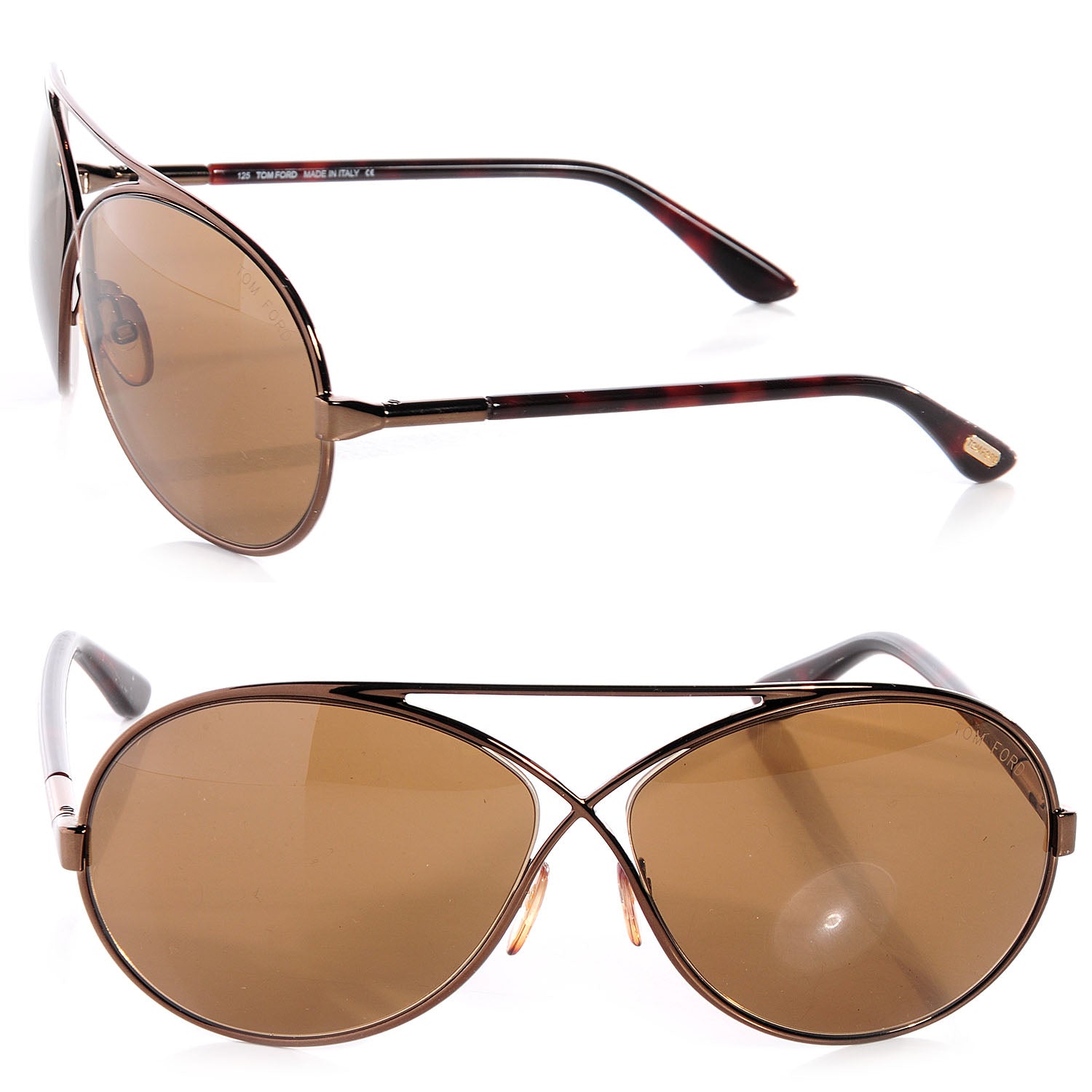 Tom Ford Georgette TF154 Sunglasses Bronze 1 of 7