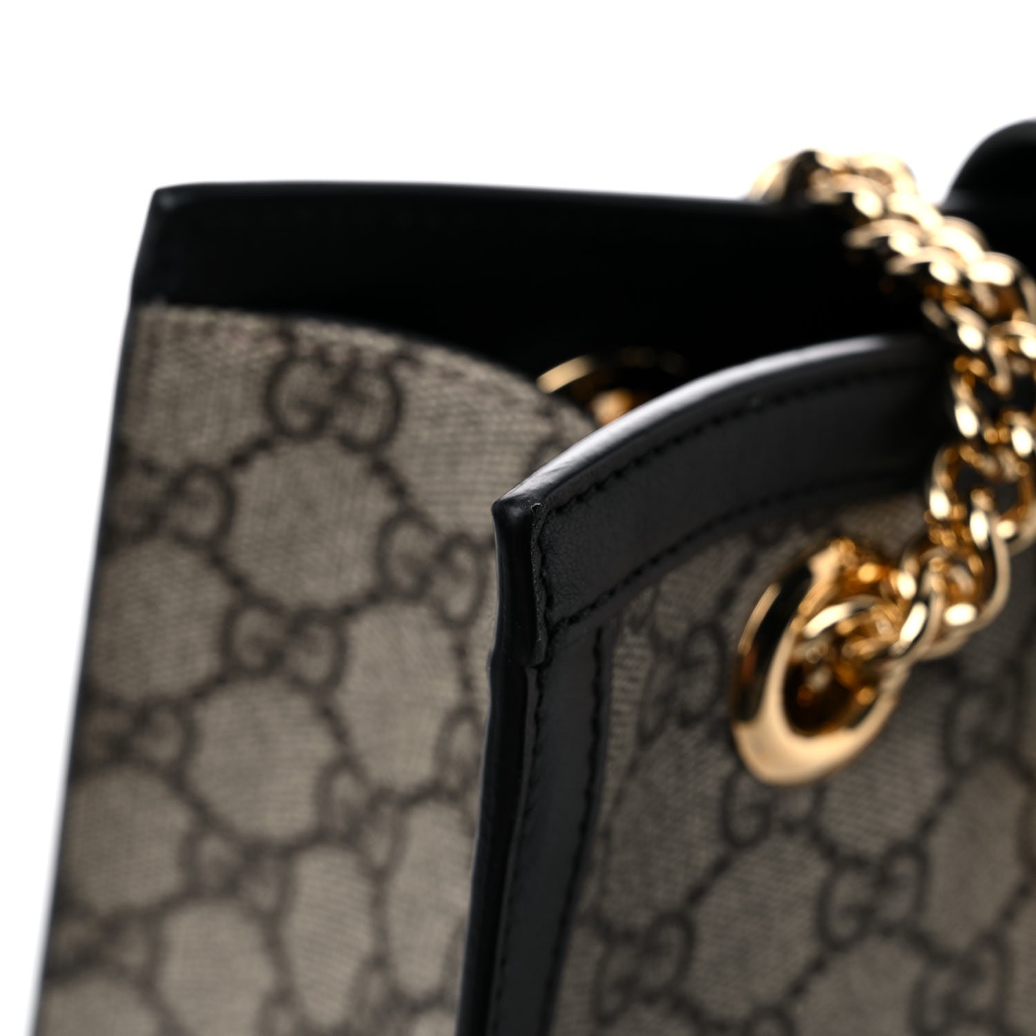 Gucci GG Supreme Monogram Small Padlock Tote Black 16 of 17