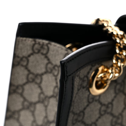 Gucci GG Supreme Monogram Small Padlock Tote Black 16 of 17