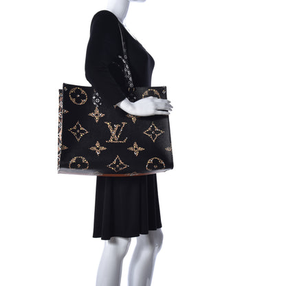 Louis Vuitton Monogram Giant Jungle Onthego GM Black 2 of 10