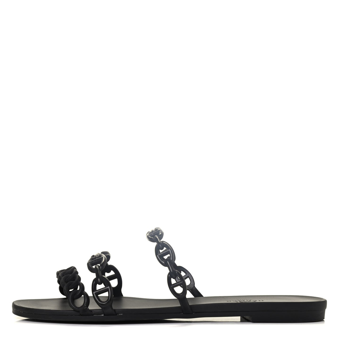 Rubber Chaine d'Ancre Rivage Sandals 38 Black