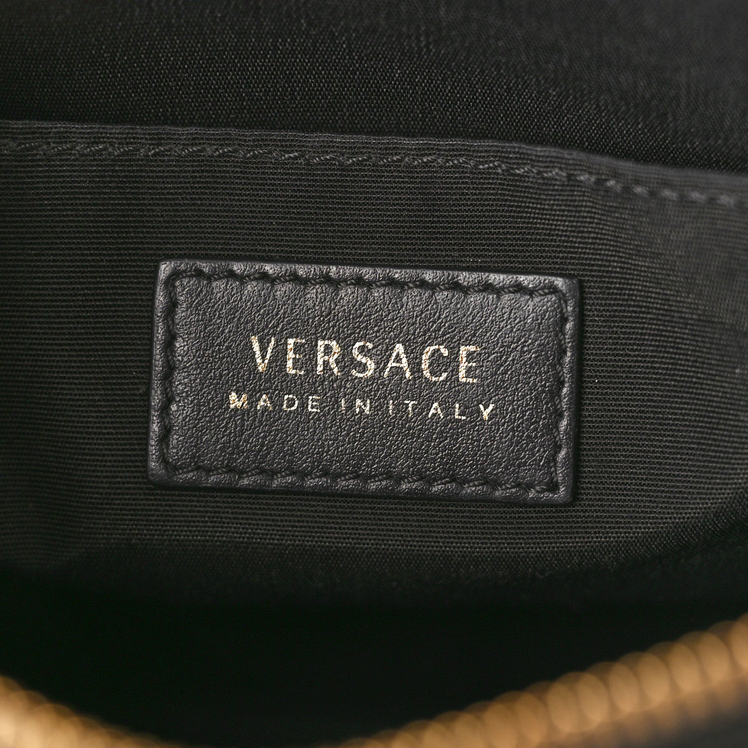 Versace Nappa La Medusa Lunar New Year Patches Crossbody Pouch Black 6 of 9