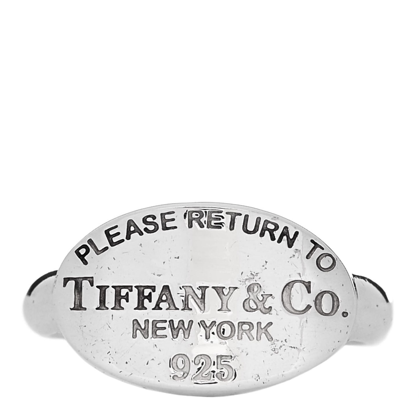 Sterling Silver Return to Tiffany Oval Ring 47 4