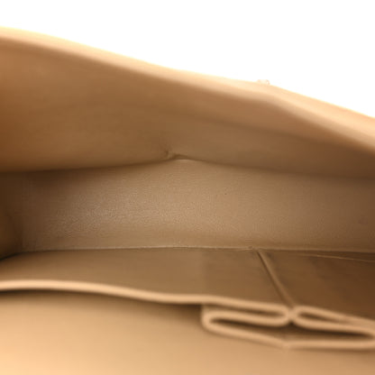 Chanel Lambskin Quilted Medium Double Flap Beige 8 of 21