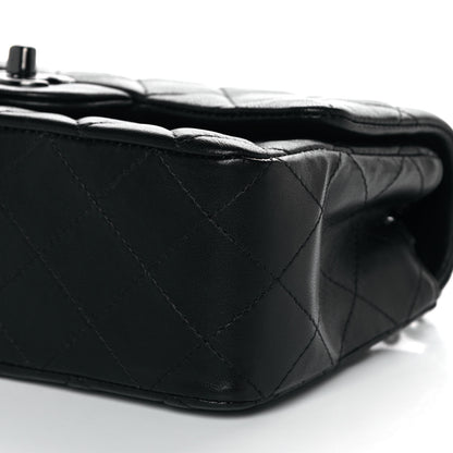 Chanel Lambskin Quilted Mini Rectangular Flap So Black 9 of 11