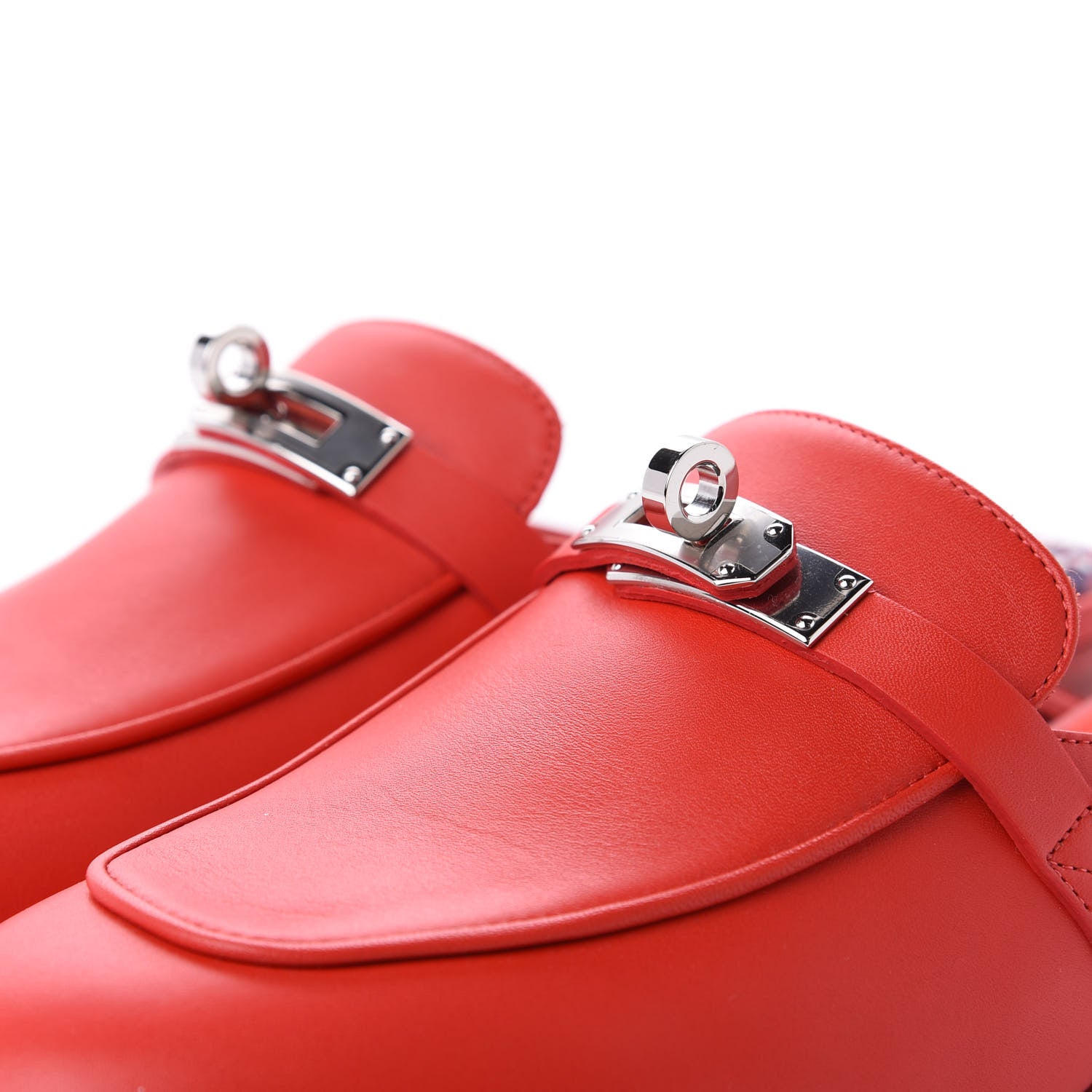 Hermes Calfskin Oz Mules 38.5 Pavot 11 of 14