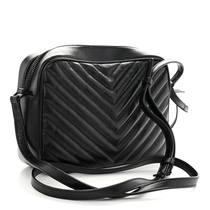 Saint Laurent Calfskin Matelasse Monogram Lou Camera Bag Black 3 of 10