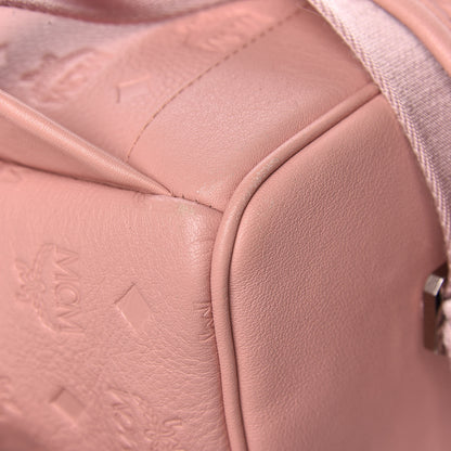 MCM Calfskin Ottomar Monogram Small Backpack Pink 15 of 16