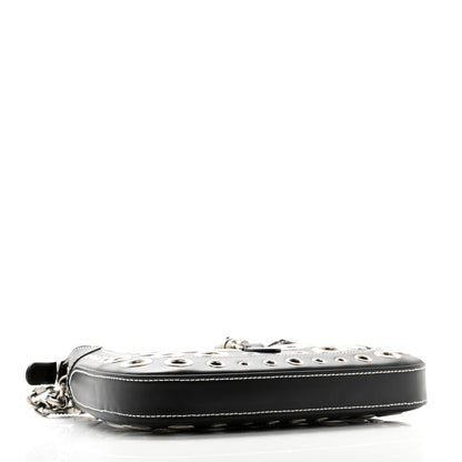 Gucci Calfskin Ha Ha Ha Jackie 1961 Eyelet Hobo Black 4 of 13