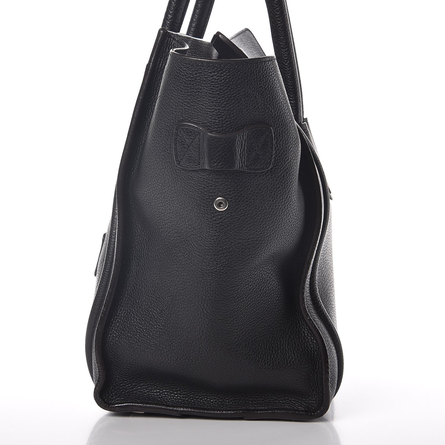 Celine Drummed Calfskin Mini Luggage Black 7 of 13