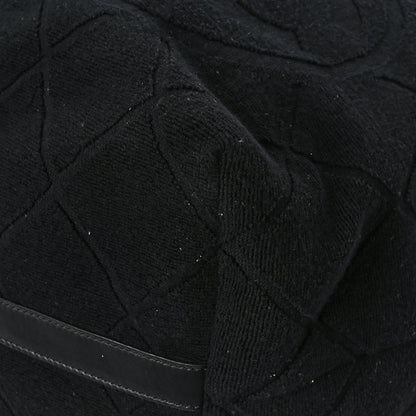 Chanel Terry Cotton CC Beach Tote Set Black 9 of 11