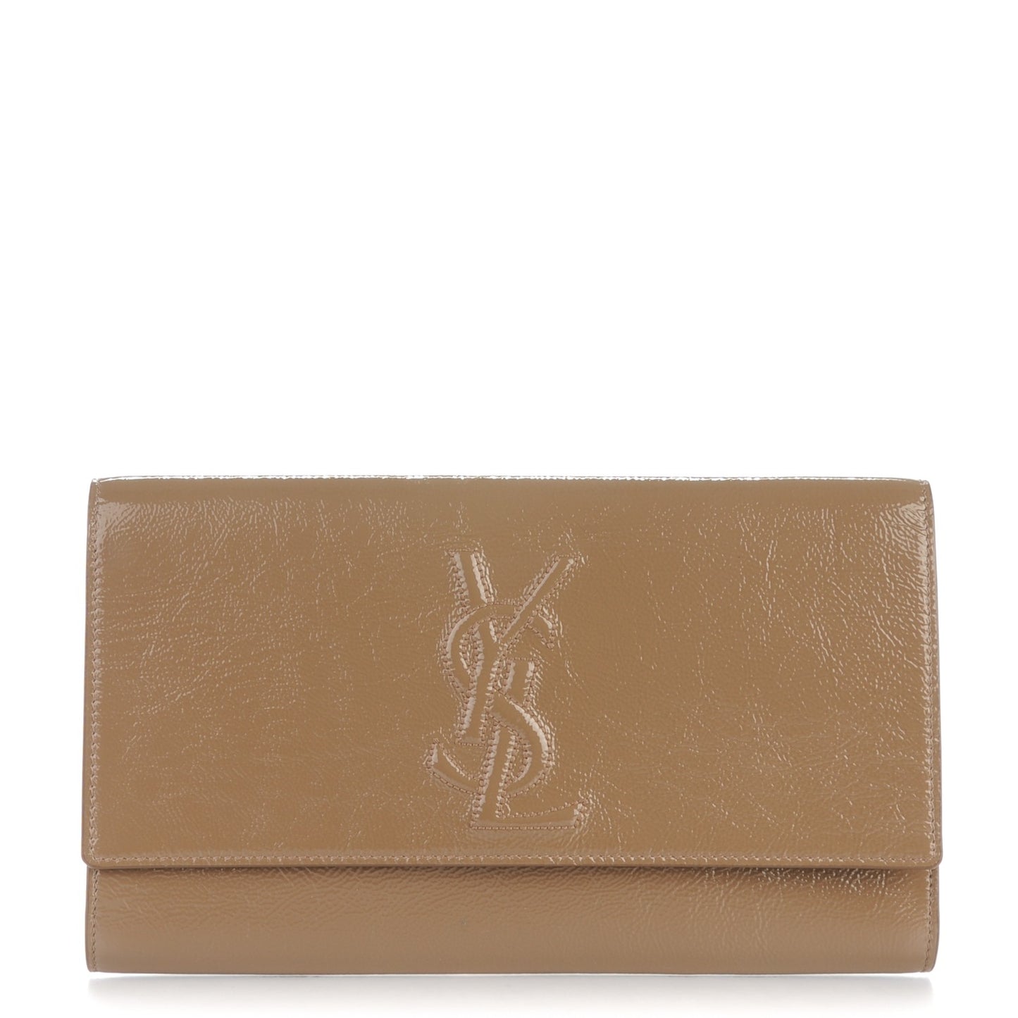 Textured Patent Calfskin Large Belle De Jour Clutch