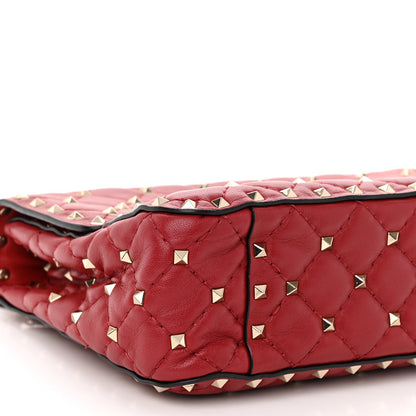 Valentino Garavani Nappa Medium Rockstud Spike Shoulder Bag Rosso Valentino 8 of 10