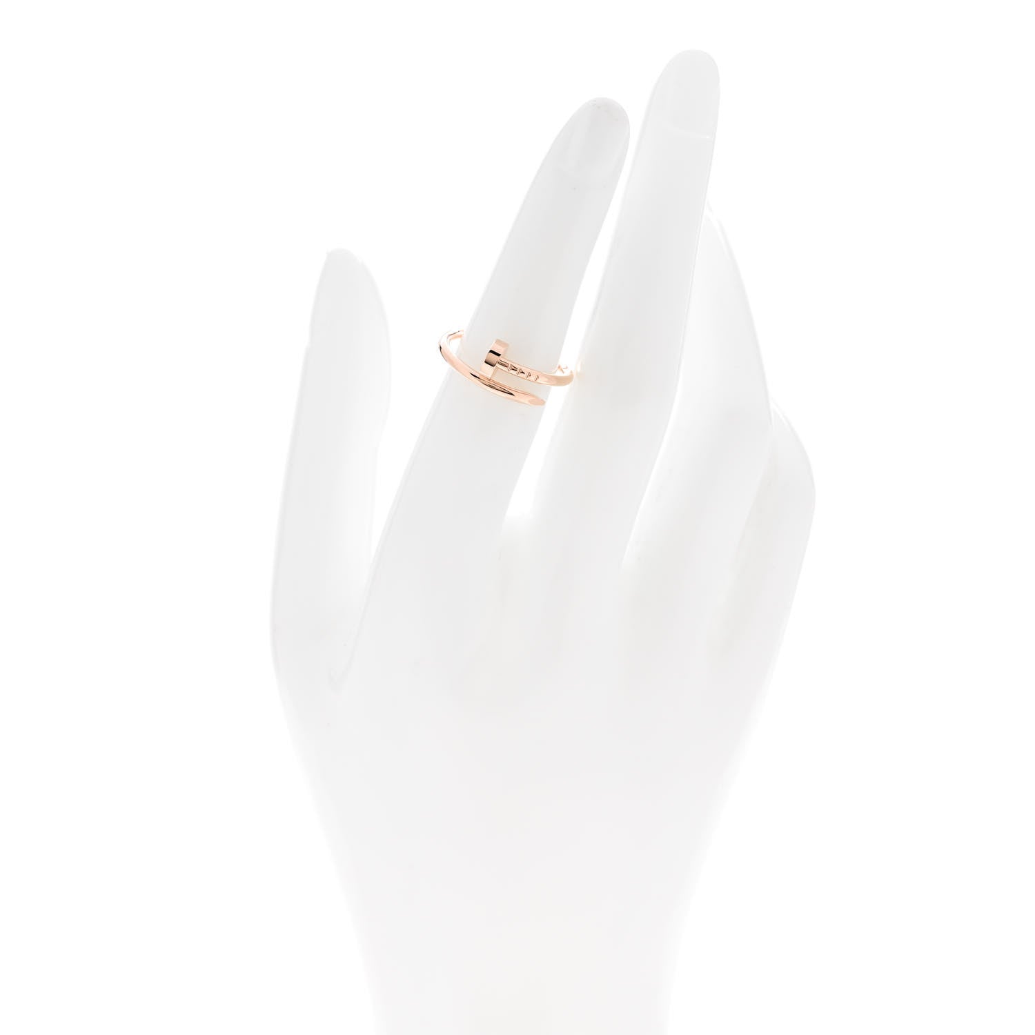 Cartier 18K Pink Gold Small Juste Un Clou Ring 51 5.75 2 of 5