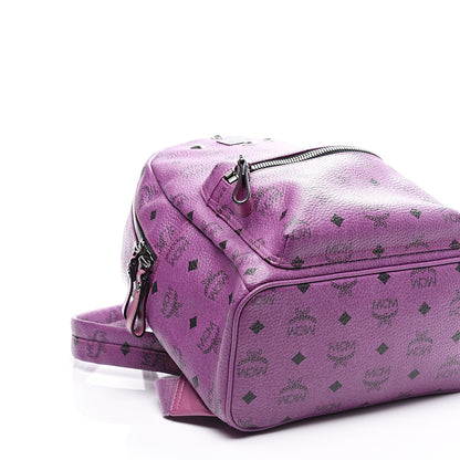 MCM Visetos Small Sprinkle Stud Stark Backpack Purple 7 of 9