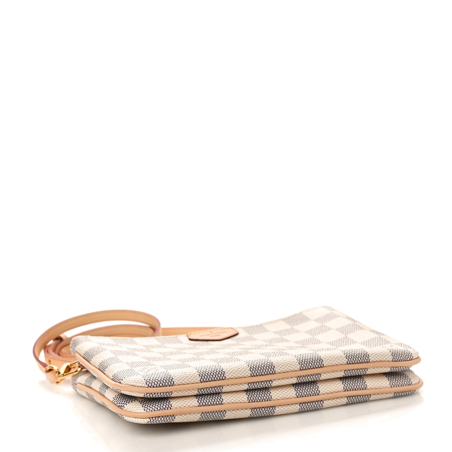 Louis Vuitton Damier Azur Double Zip Pochette 4 of 9