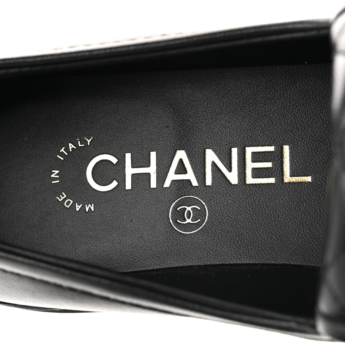 Chanel Lambskin Quilted CC Turnlock Loafers 36.5 Black 8 of 9