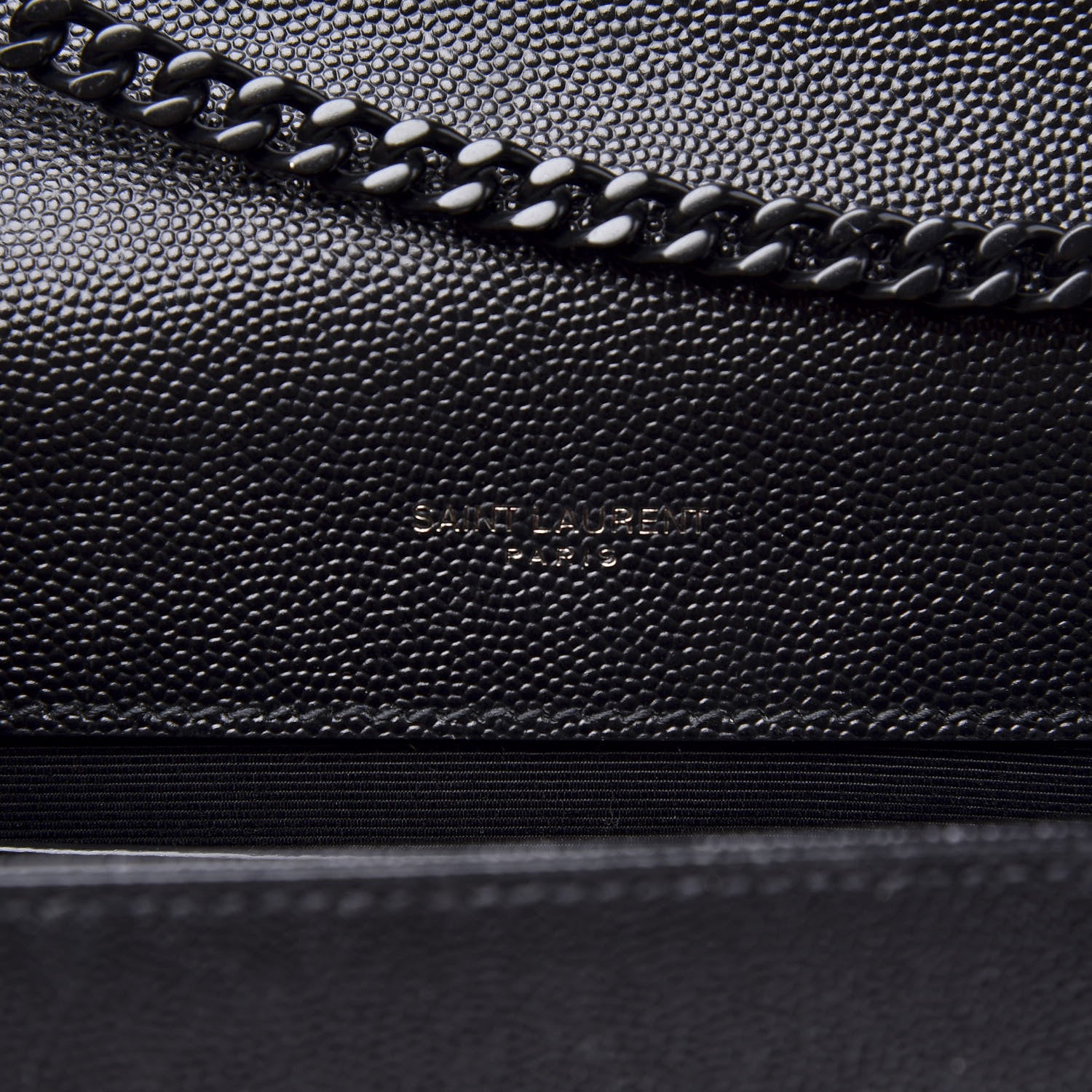 Saint Laurent Grain De Poudre Small Monogram Kate Satchel Black 7 of 10