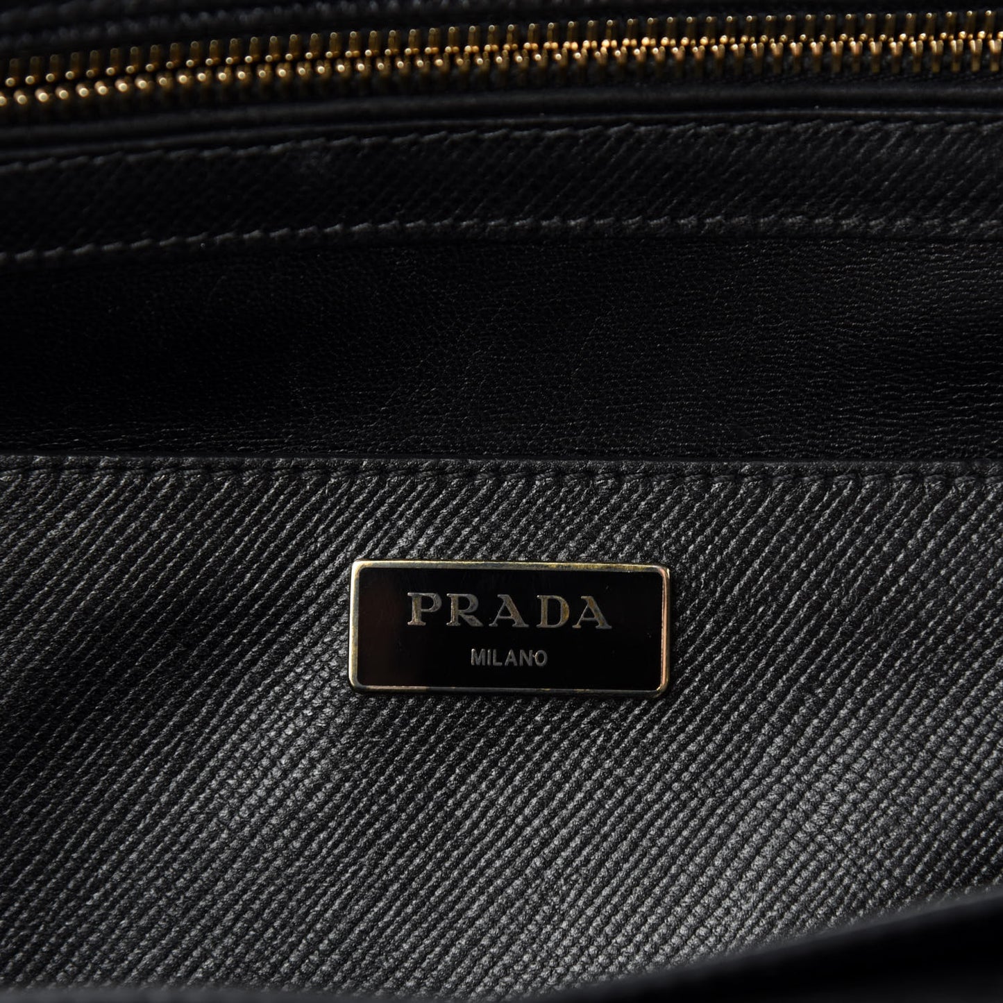 Saffiano Cuir Large Top Handle Satchel Black