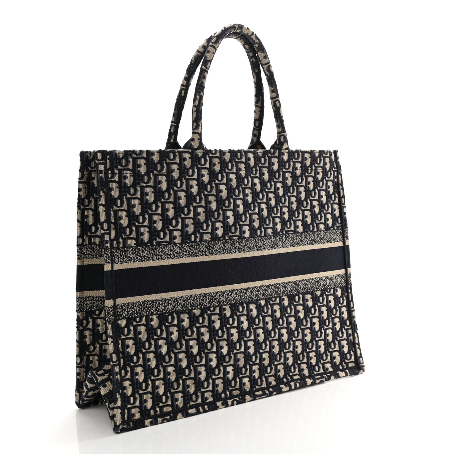 Oblique Large Book Tote Blue Multicolor