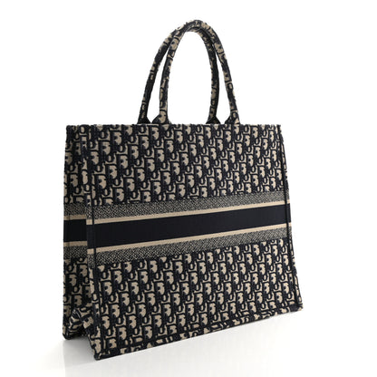 Christian Dior Oblique Large Book Tote Blue Multicolor 3 of 10