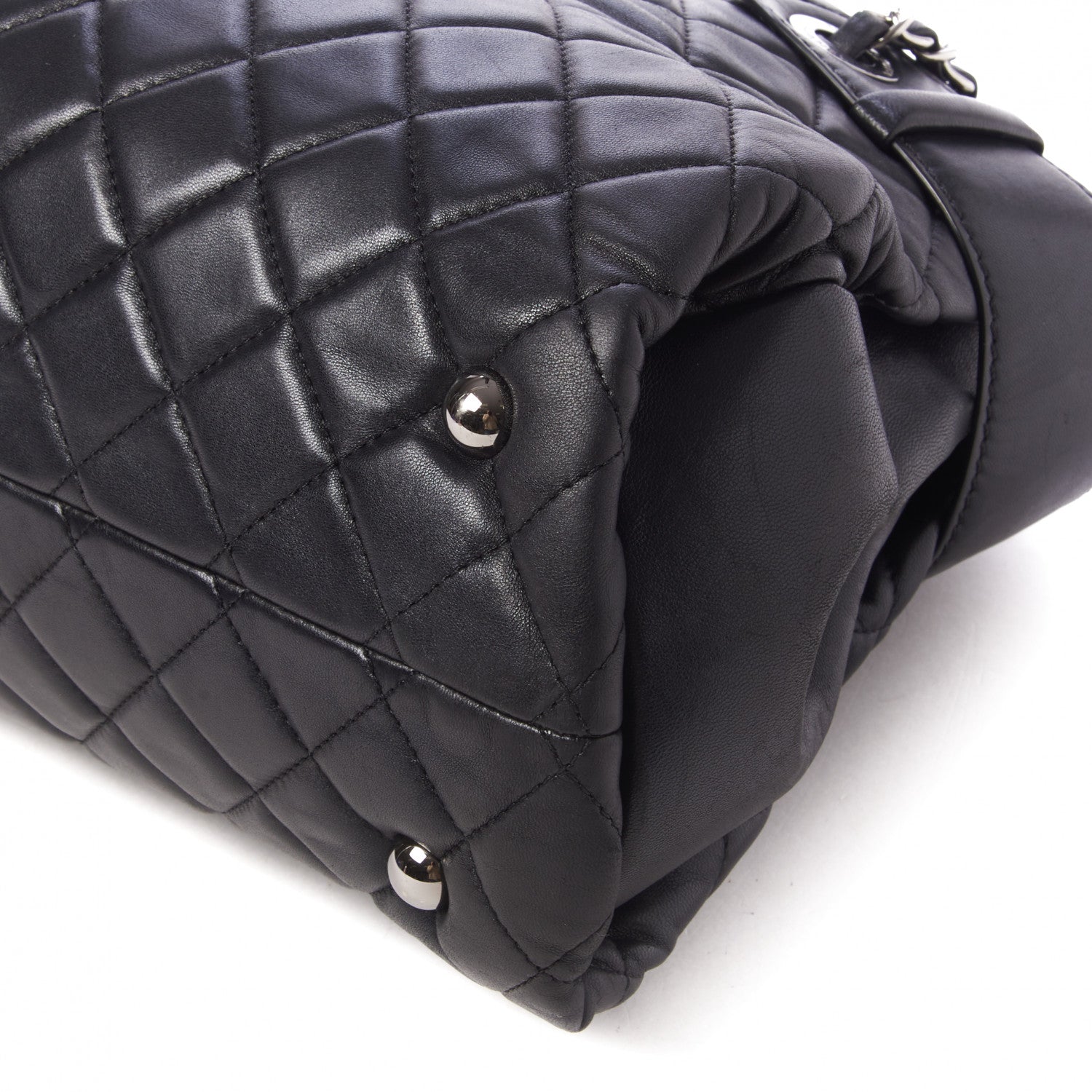 Chanel Lambskin Quilted Small Coco Loop Tote Black 4 of 9