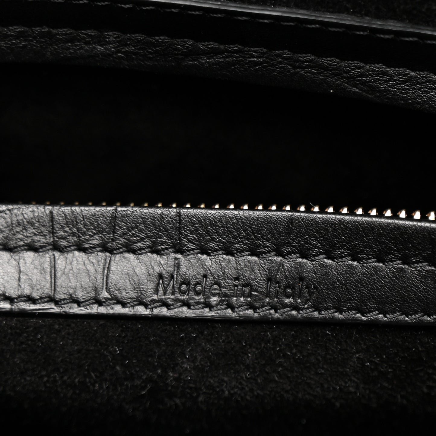Crocodile Embossed Calfskin Medium Phantom Luggage Black
