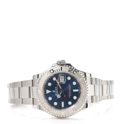 Rolex Stainless Steel Platinum 40mm Oyster Perpetual Date Yacht-Master Watch Blue 126622 2 of 4