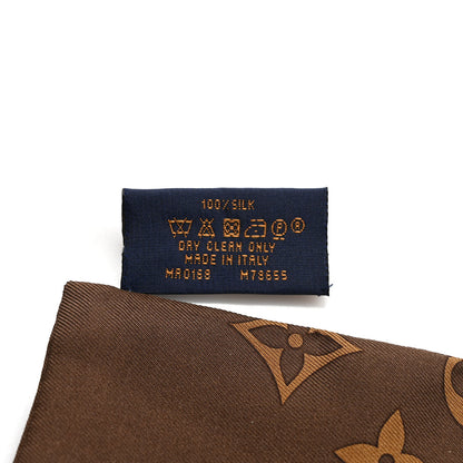 Louis Vuitton Silk Monogram Confidential Bandeau Brown 4 of 4