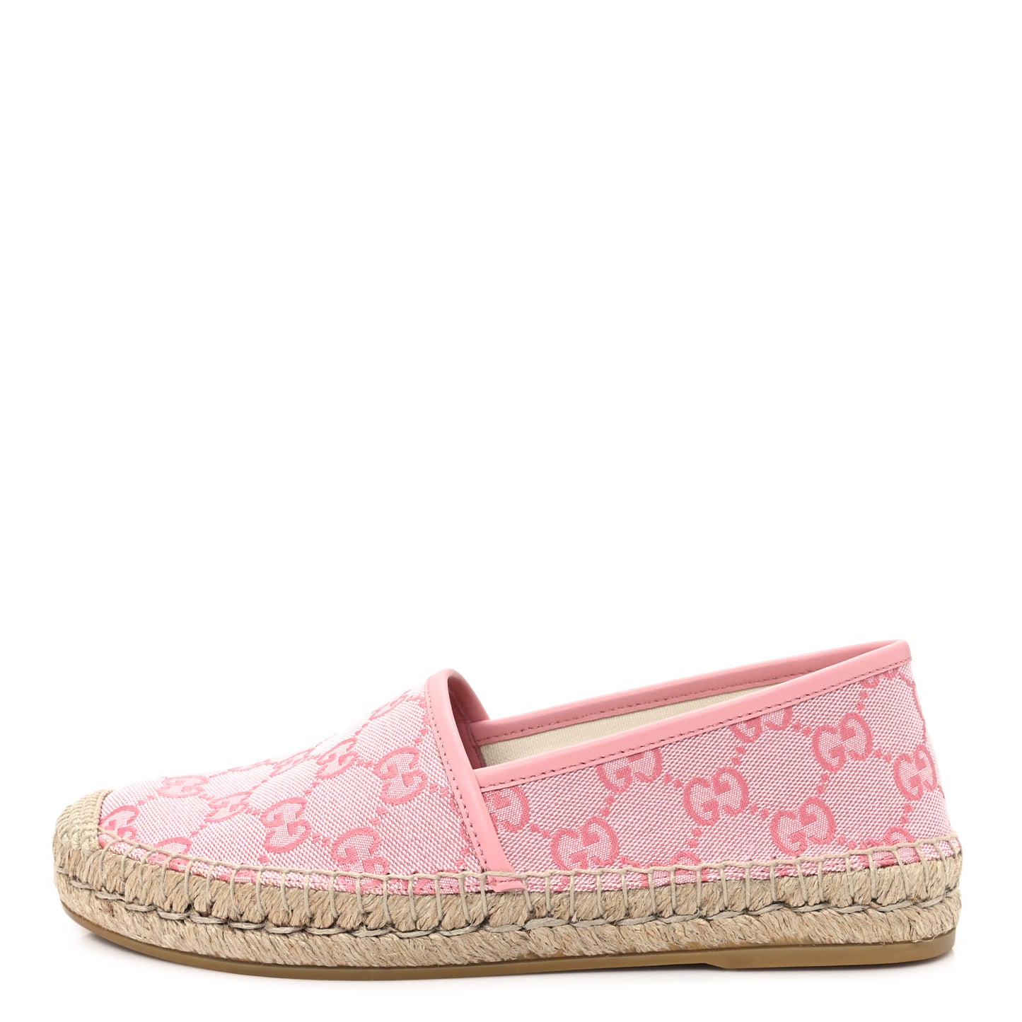Canvas Monogram Espadrilles 37 Soft Pink
