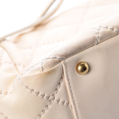 Chanel Calfskin Quilted Retro Chain Flap Beige 21 of 27