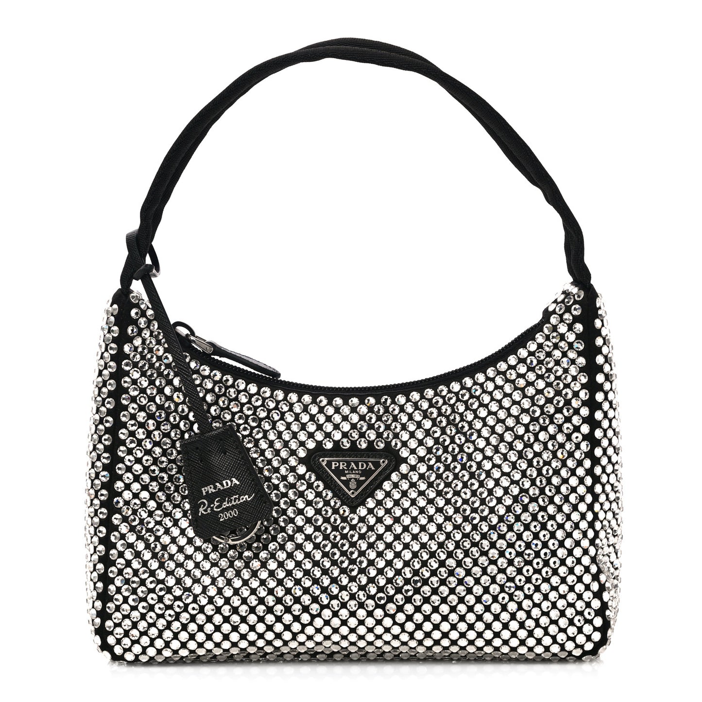 Satin Crystal Mini Re-Edition 2000 Bag Cristal