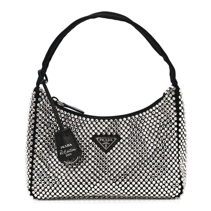 Prada Satin Crystal Mini Re-Edition 2000 Bag Cristal 1 of 9