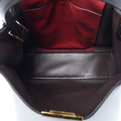 Fendi Vitello Seta Century Large Peekaboo X-Lite Black Fragola 5 of 11