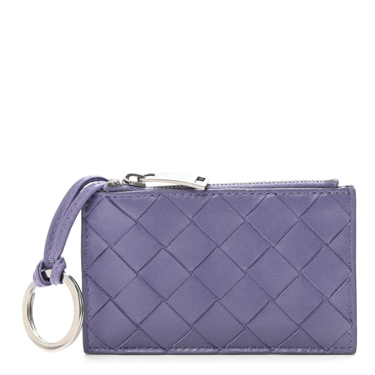 Bottega Veneta Nappa Intrecciato Key Case Lavender 1 of 7