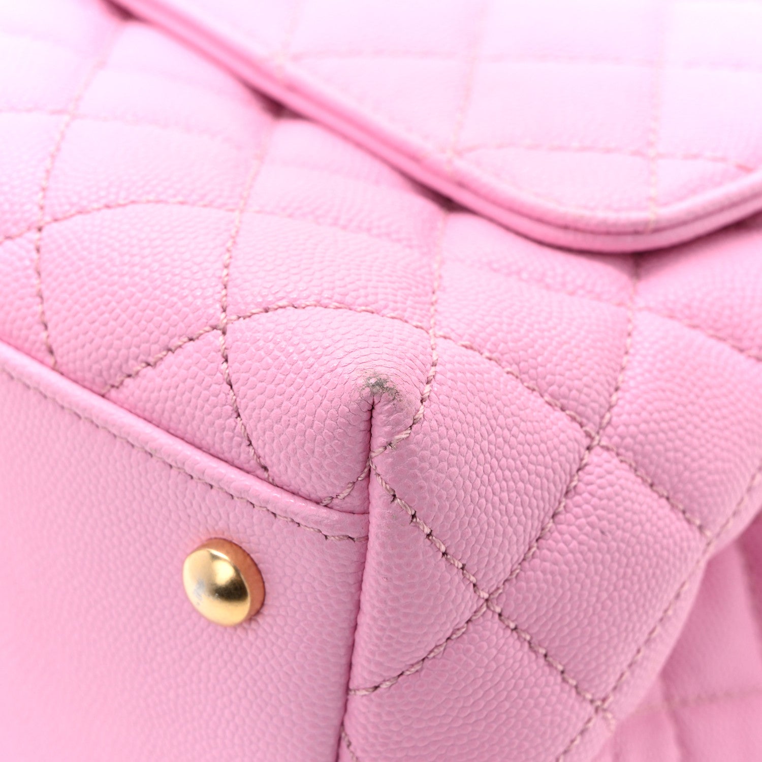 Chanel Caviar Quilted Small Coco Chain Handle Flap Lilac 12 of 13