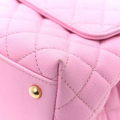 Chanel Caviar Quilted Small Coco Chain Handle Flap Lilac 12 of 13