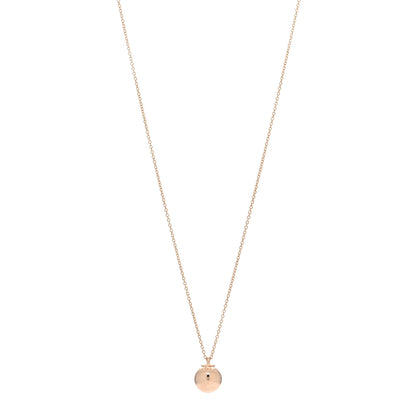Tiffany 18K Rose Gold 8mm HardWear Ball Pendant Necklace 1 of 5