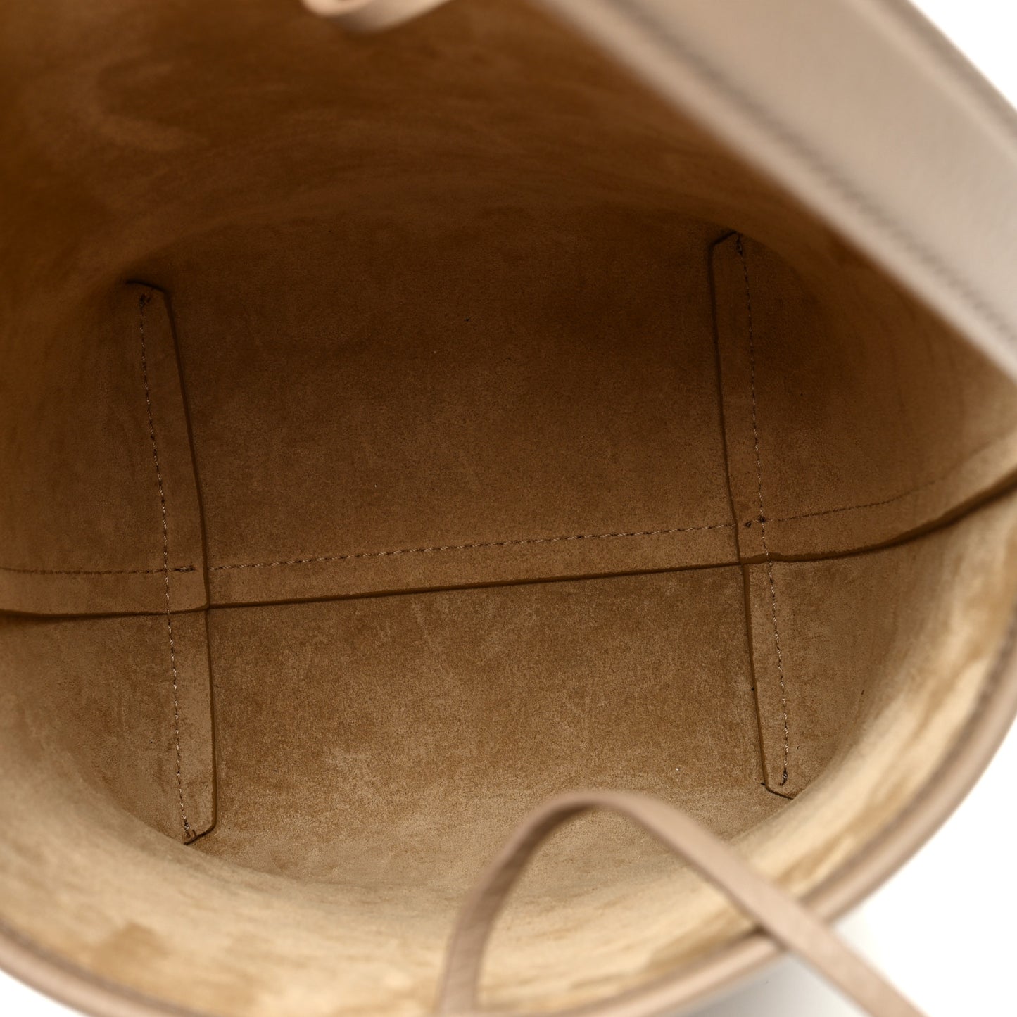 Grained Calfskin Small N/S Park Tote Dark Taupe