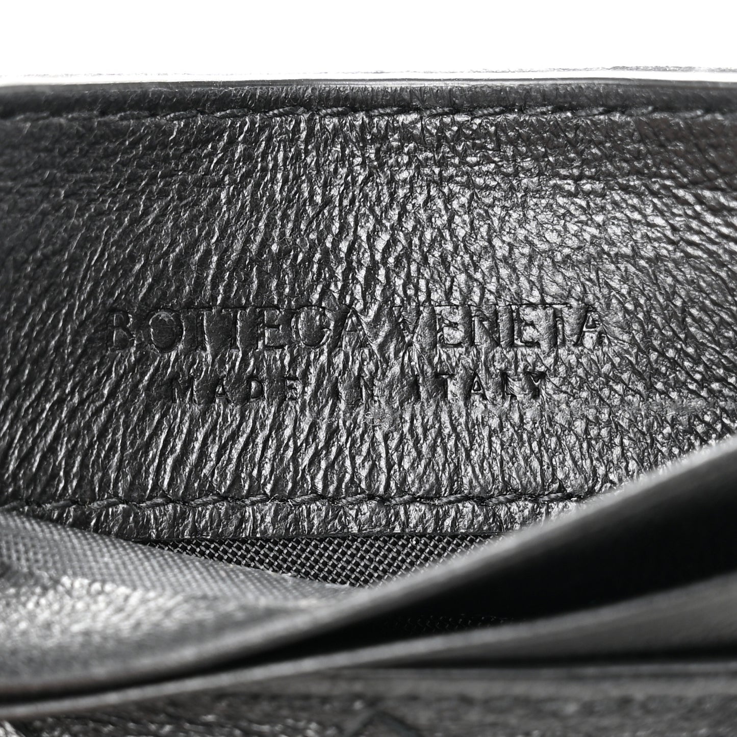Nappa Intrecciato Card Holder Black